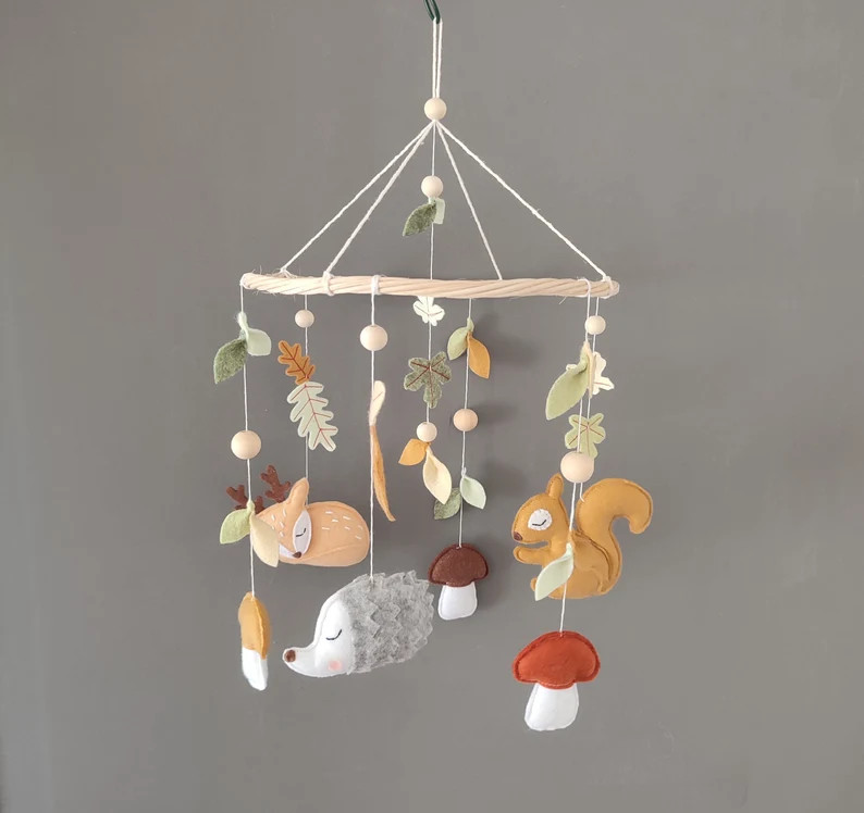 Mobile pour bébé fait main thème forêt - Etsy France | Etsy (FR)