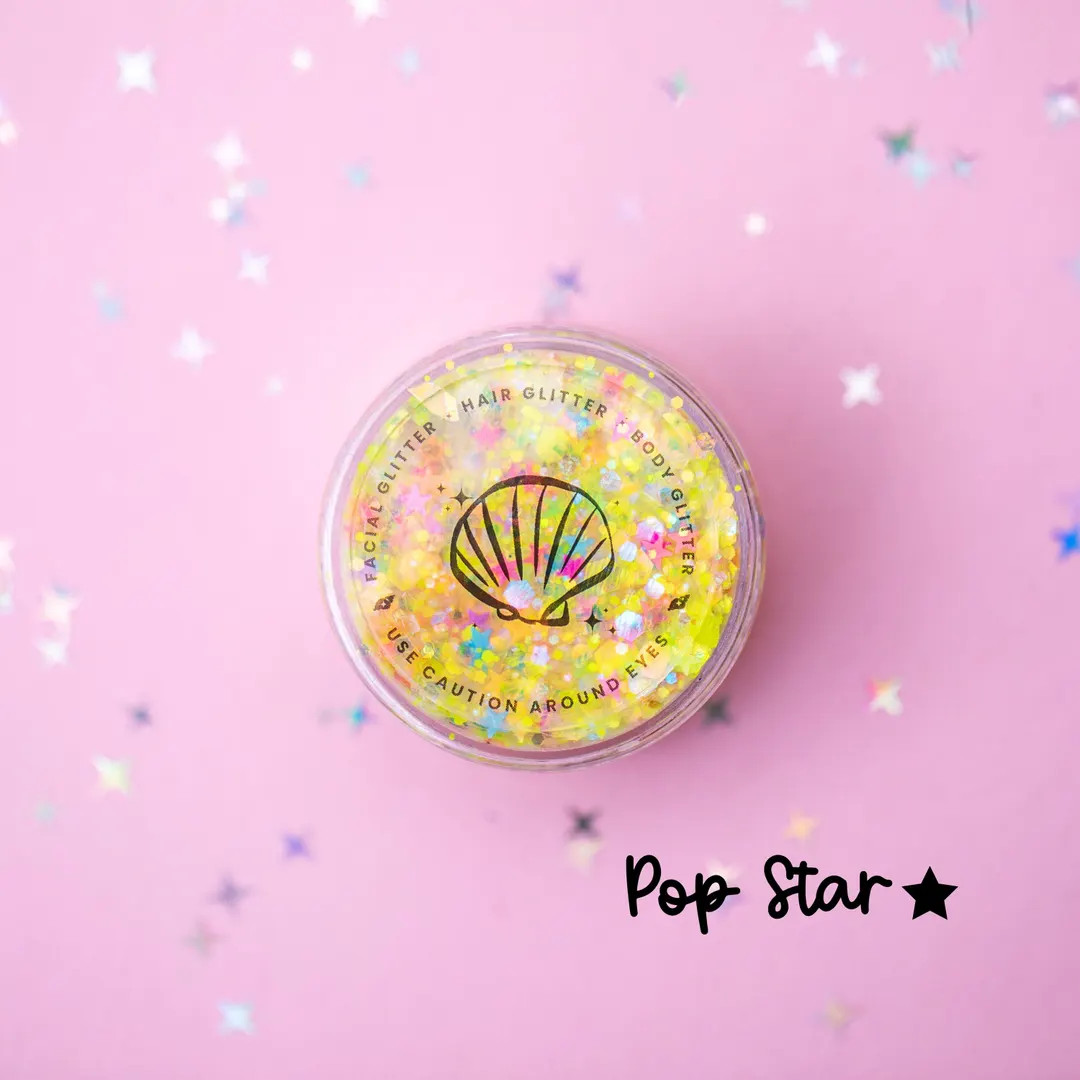 Glitter Facial & Body Creme: Pop Star with Star glitter | Etsy (US)