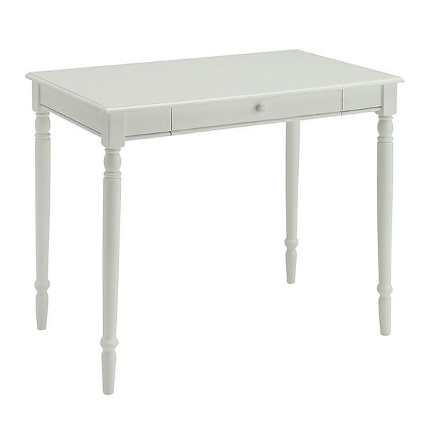 French Country White 30-Inch High Desk | Bellacor