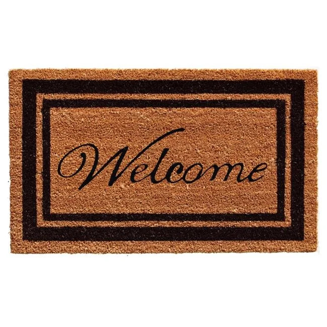 Calloway Mills Black Border Welcome Outdoor Doormat 24" x 36" | Walmart (US)