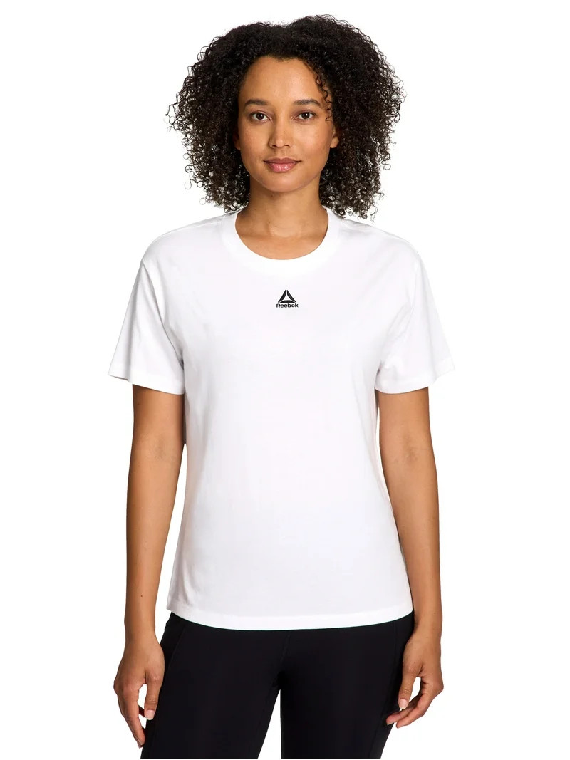 Reebok Women's Embroidered Essence Short Sleeve Tee, Sizes XS - XXXL | Walmart (US)