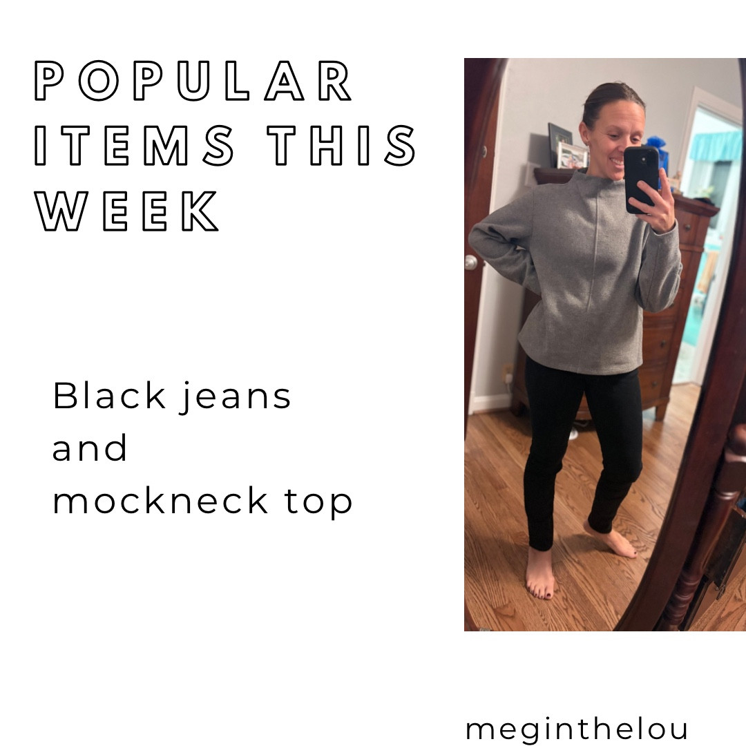 The mockneck design and light  fleece material of this sweater makes it so cozy. I love the fit, how it’s loose but not too boxy.

#target #salefinds #budgetfriendly #jeans #blackjeans #skinnyjeans #mockneck  #winter #winteroutfit #sweater #mocknecksweater #teacheroutfit 


#LTKU #LTKOver40 #LTKSeasonal #LTKFindsUnder50 #LTKWorkwear
