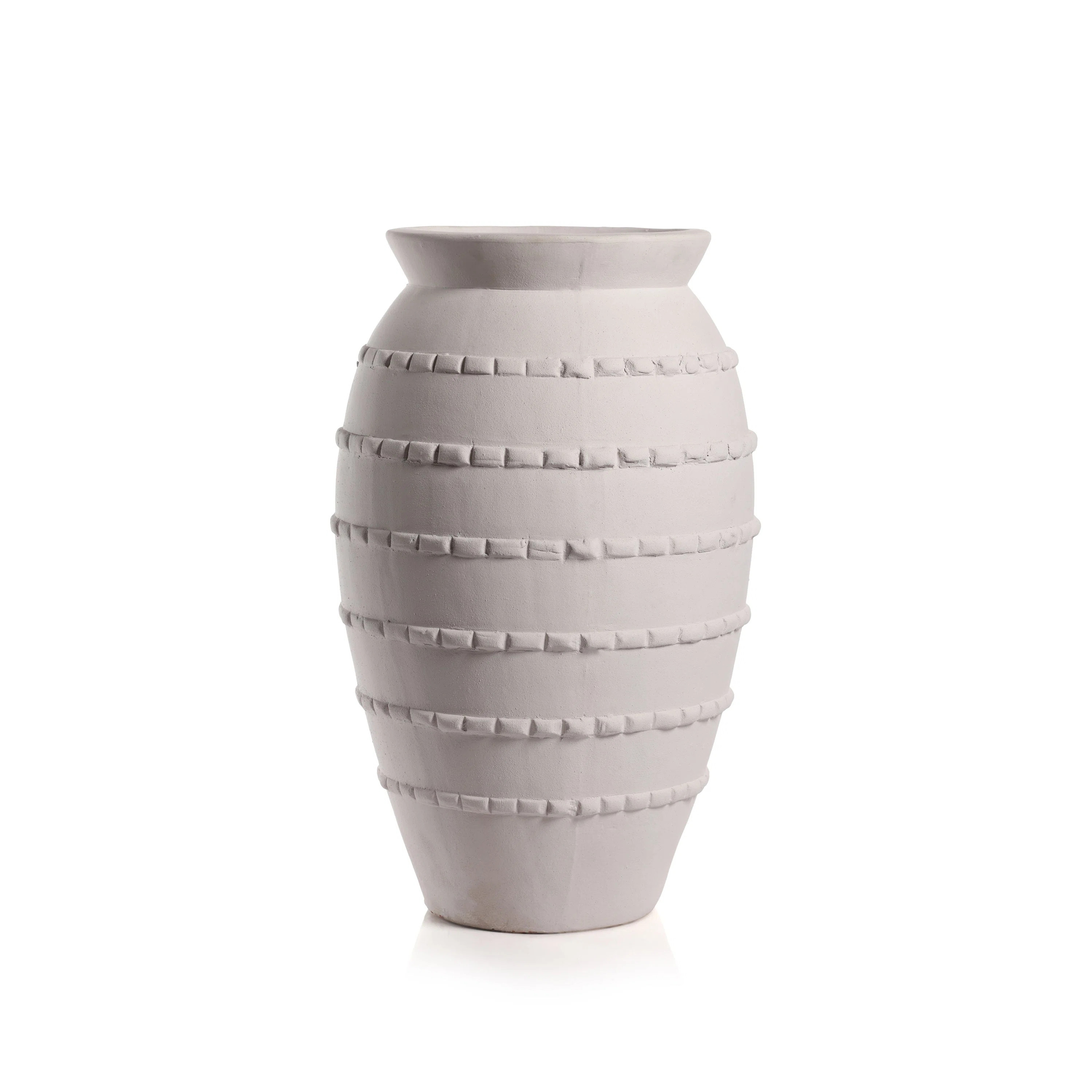 Dakota Fields Alexan White Earthenware Vase | Wayfair | Wayfair North America