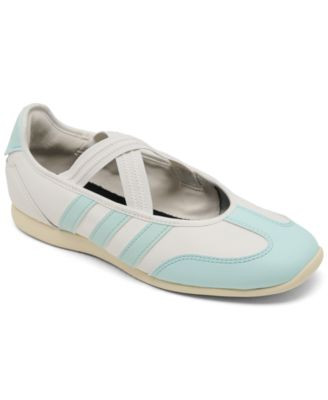 Adidas Big Girls Barreda Mary Jane Lifestyle Sneakers - White, Mint, Vanilla | Macy's
