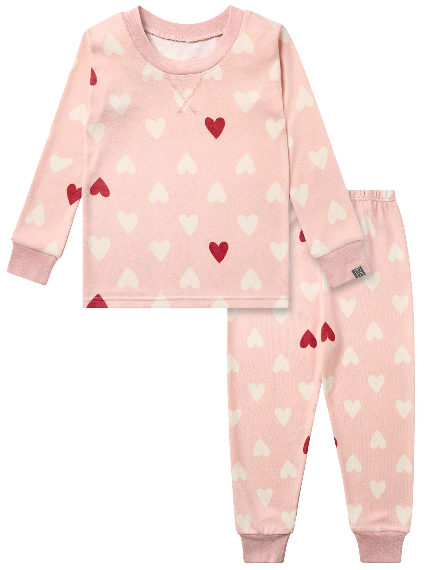 Modern Moments by Gerber Toddler Neutral Valentine´s Day Super Soft Pajama Set, 2-Piece, Sizes 1... | Walmart (US)