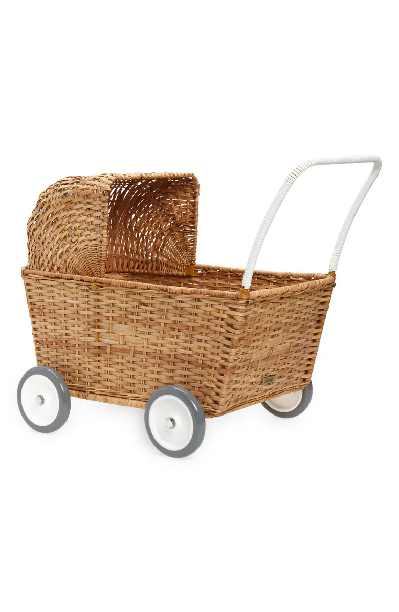 Olli Ella Rattan Strolley Push Basket | Nordstrom | Nordstrom