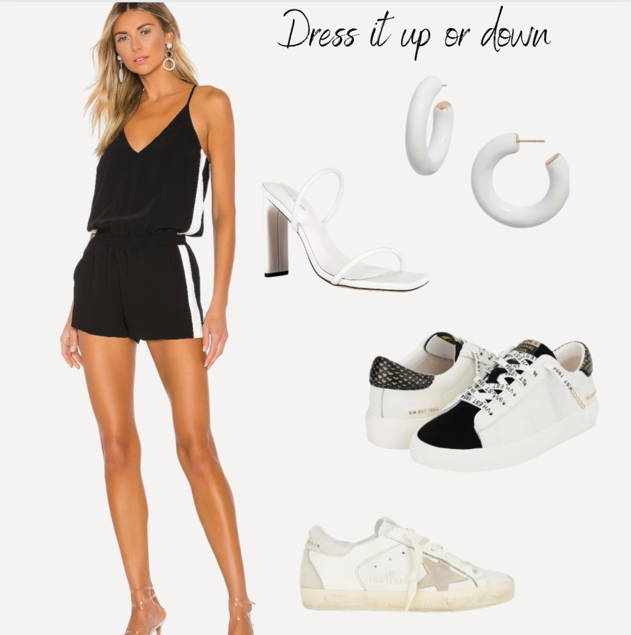Dress it up with heels or throw on some sneakers for a more casual look!  Current favorite romper! Also comes in red and green. #revolve #outfit #nordstrom #dressup #dressdown 

#LTKstyletip