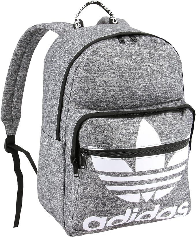 adidas Originals Trefoil Pocket Backpack, Jersey Onix Grey, One Size | Amazon (US)