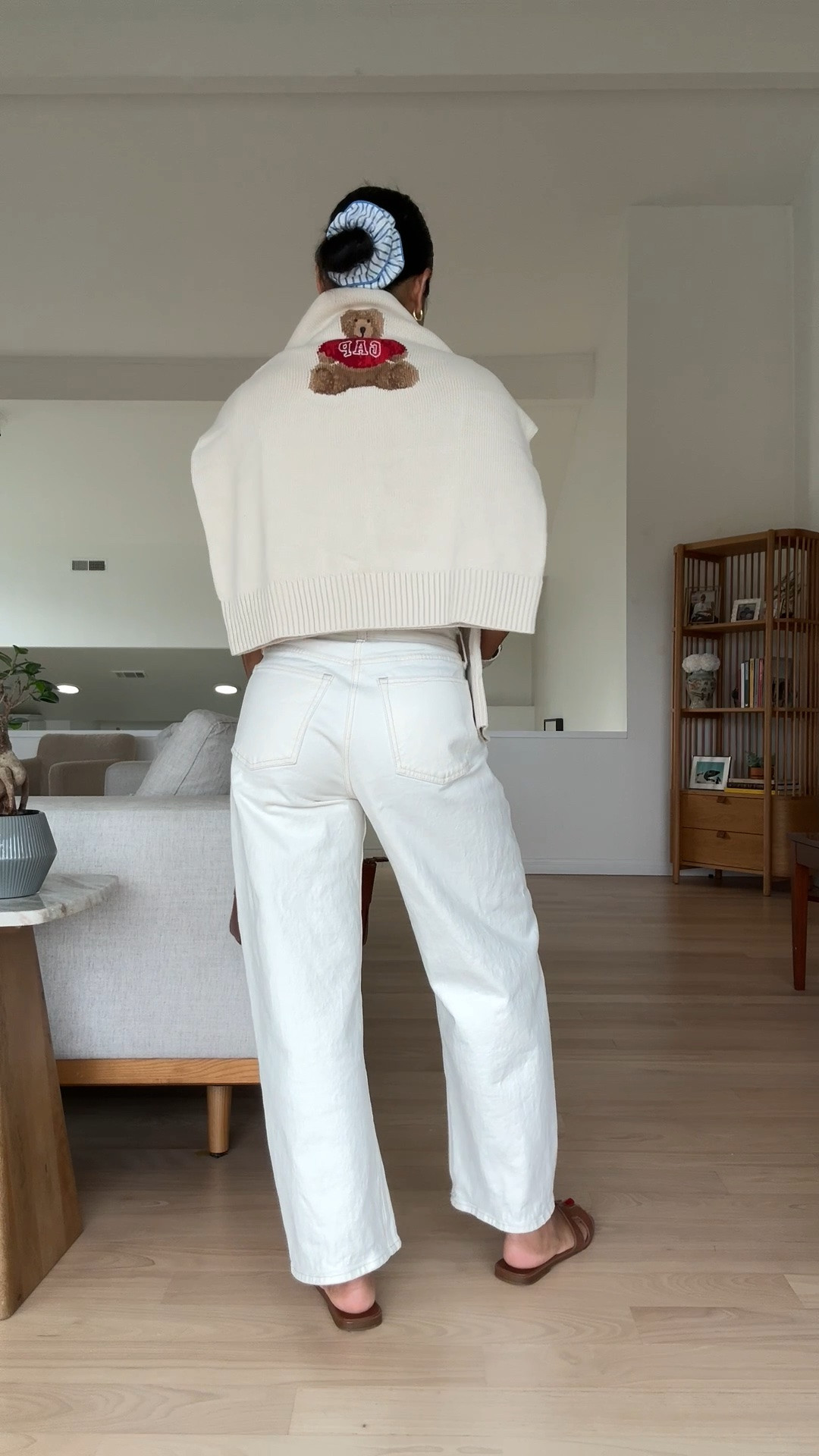 Casual summer outfit for those chilly mornings and warm afternoons my cute beat sweater is 50% off and under $50!! Wearing an XS

#LTKootd #LTKSaleAlert #LTKPetite