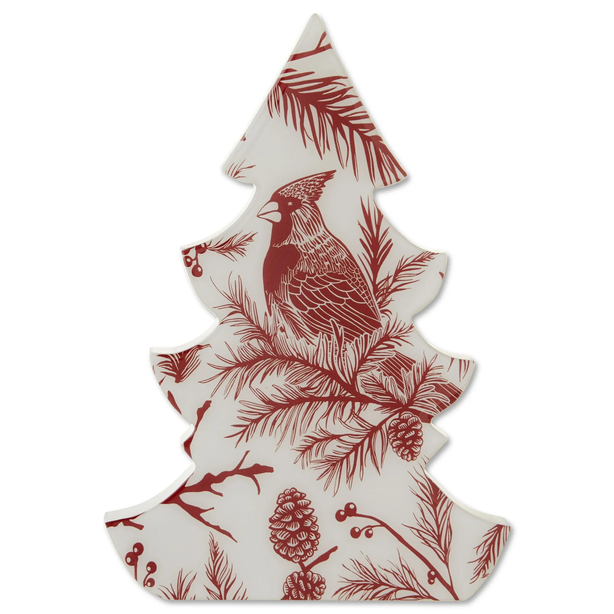 Red Cardinal Christmas Tree Tabletop Decoration, 10", by Holiday Time | Walmart (US)