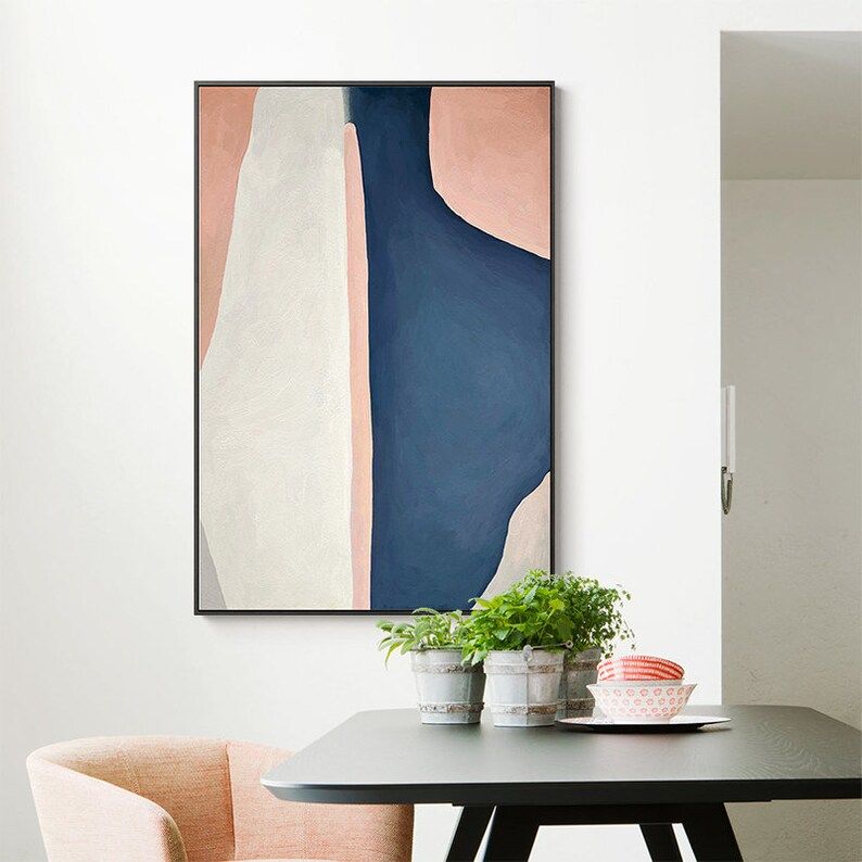 Oversized Abstract Pink Painting,Original Abstract Art Painting,Large Wall Decoration, Modern Abs... | Etsy (US)