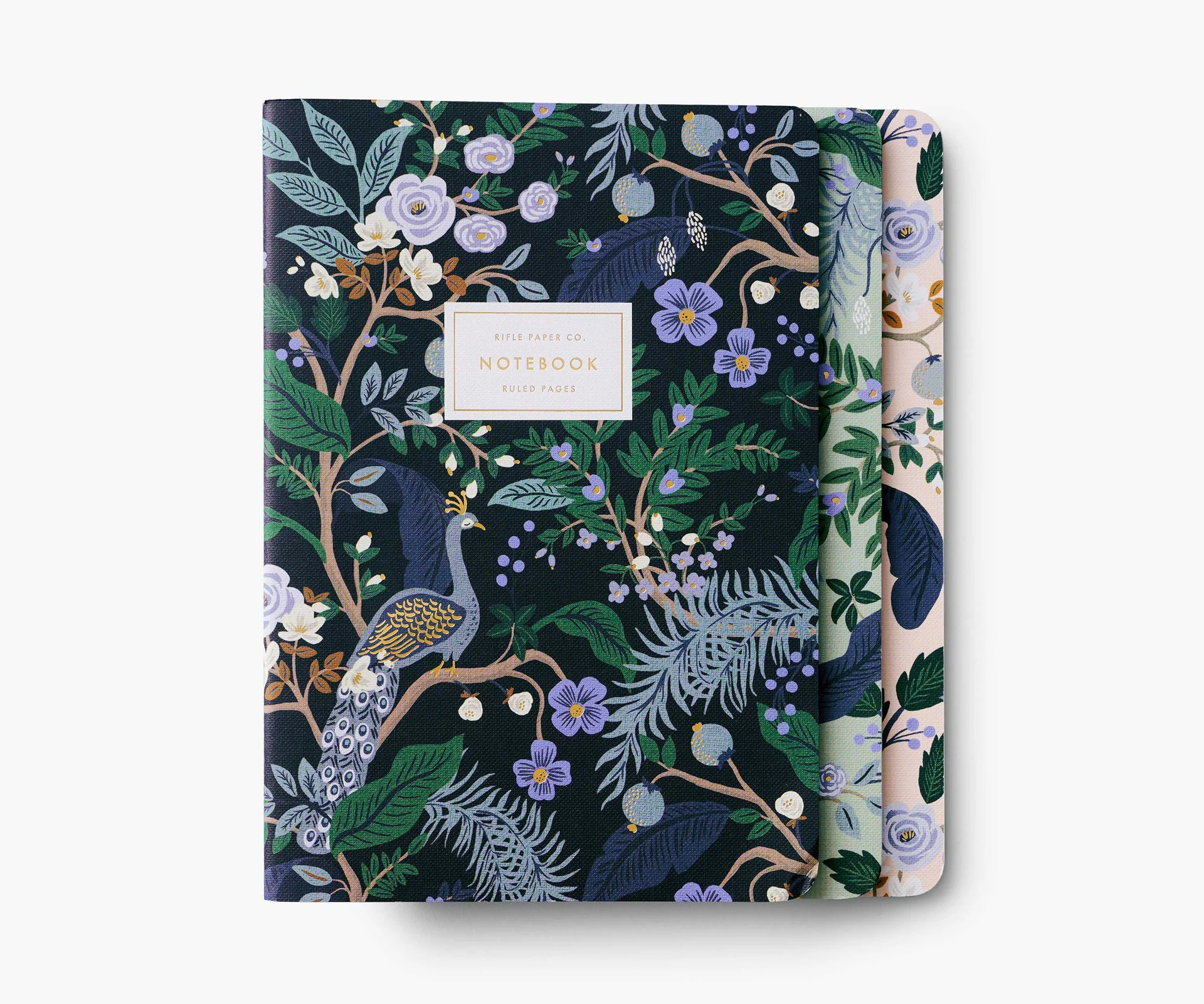 Stitched Notebook Set - Peacock | Rifle Paper Co.