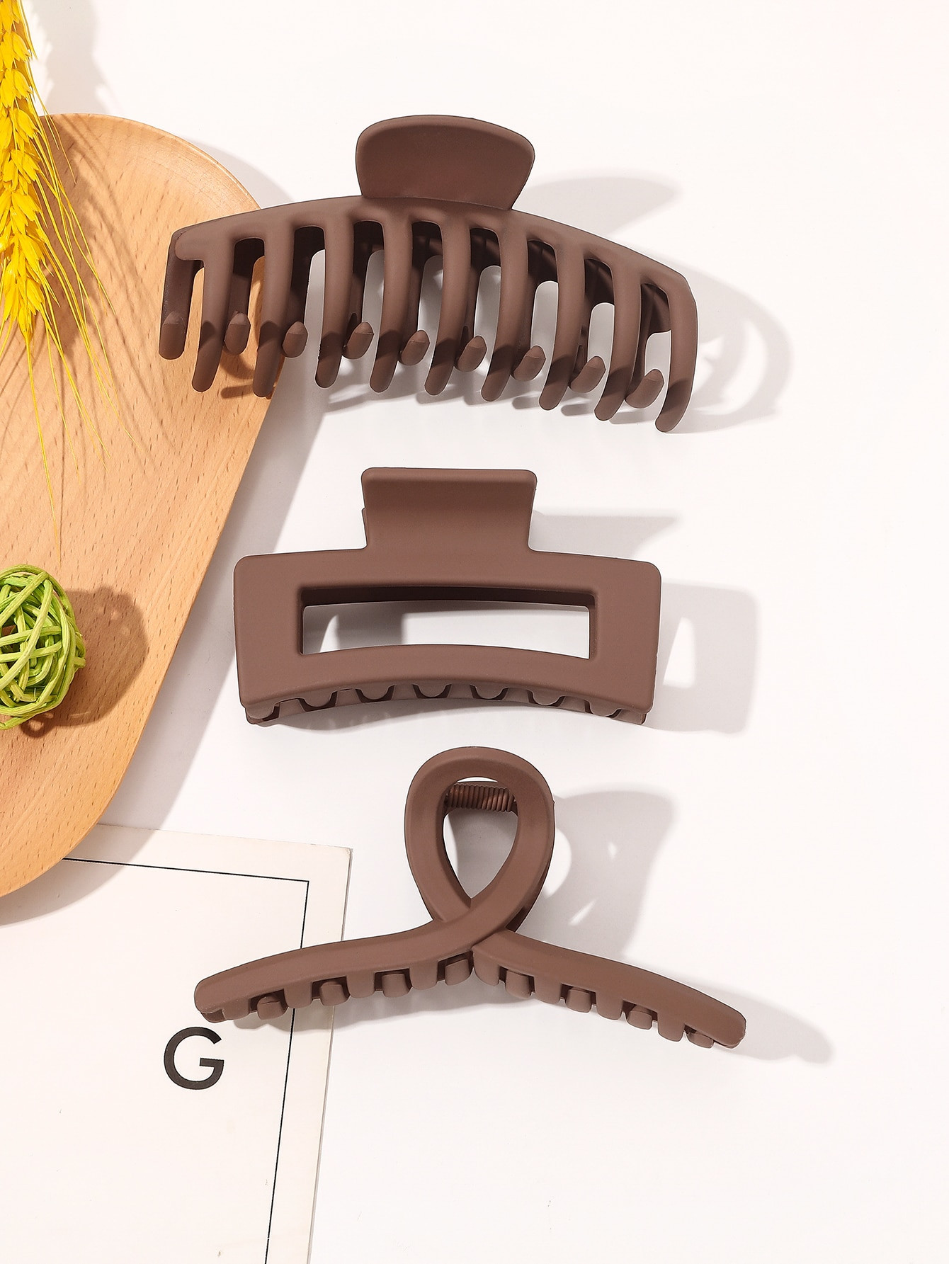 3pcs Large Hair Claw | SHEIN