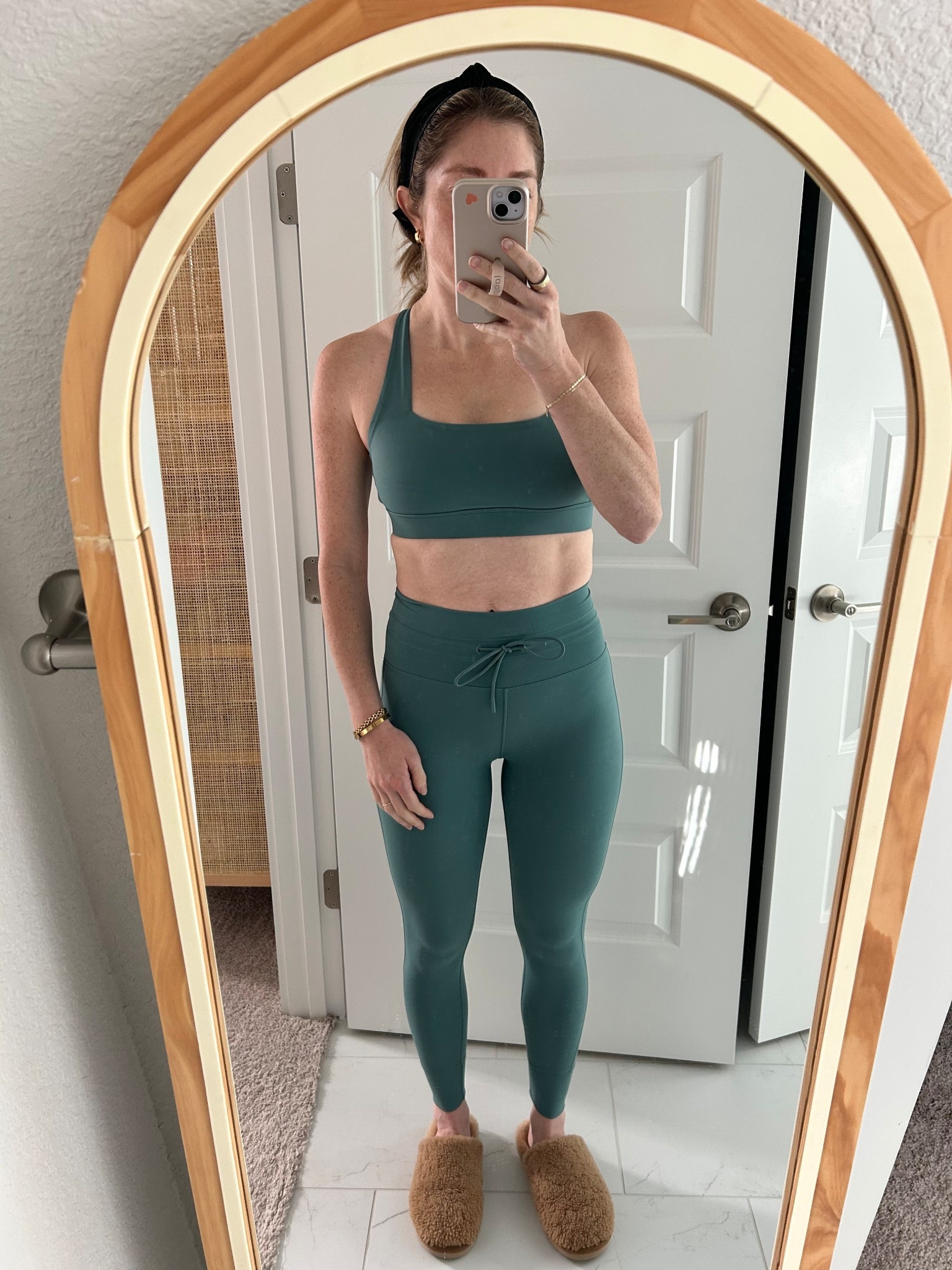 small in leggings and bra
slippers are true to size 

#LTKActive #LTKSaleAlert