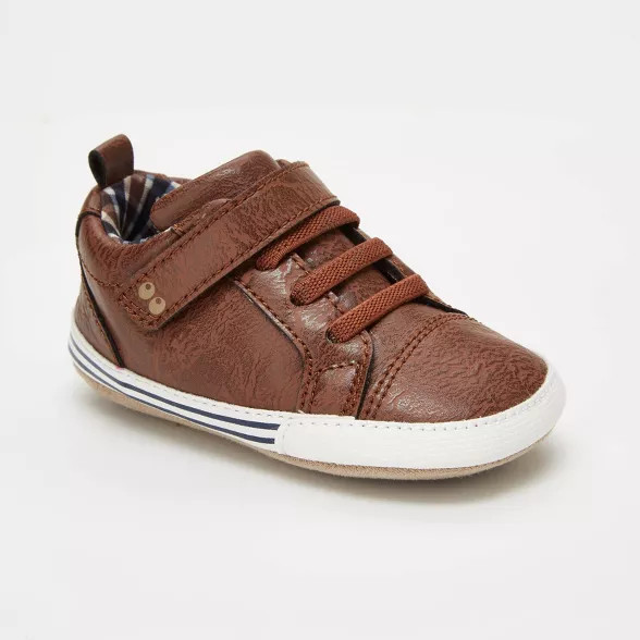 Baby Boys' Surprize by Stride Rite Lee Sneakers Mini Shoes - Brown | Target