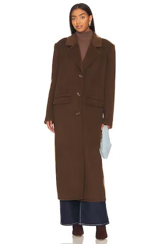 LPA Giah Coat in Chocolate Brown from Revolve.com | Revolve Clothing (Global)