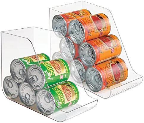 mDesign Plastic Kitchen Storage Organizer Bins Container Bin for Canned Food, Soup Can, Dog Food, So | Amazon (US)