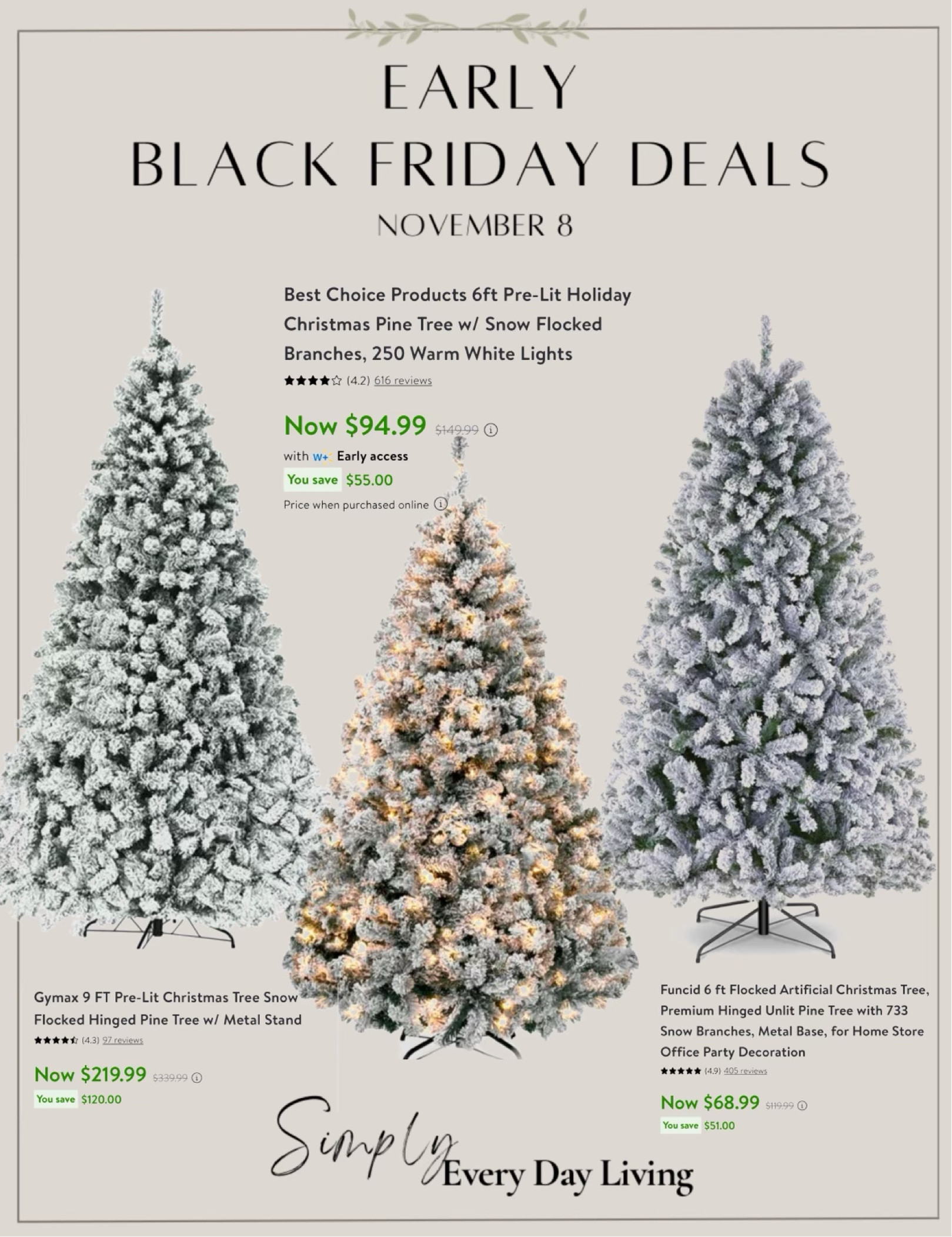 Best Black Friday Deals on Artificial Flocked Christmas Trees: Unbeatable Savings!