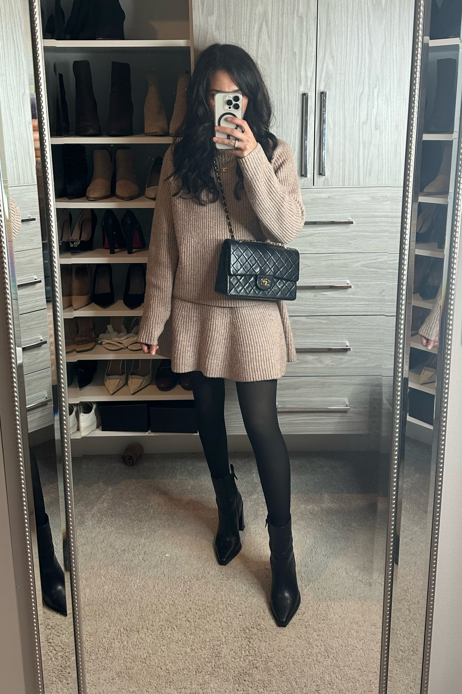 cold weather date night outfit. This sweater and skirt set is from Marshall’s but I’ll link similar ones! 

#LTKSeasonal #LTKHoliday