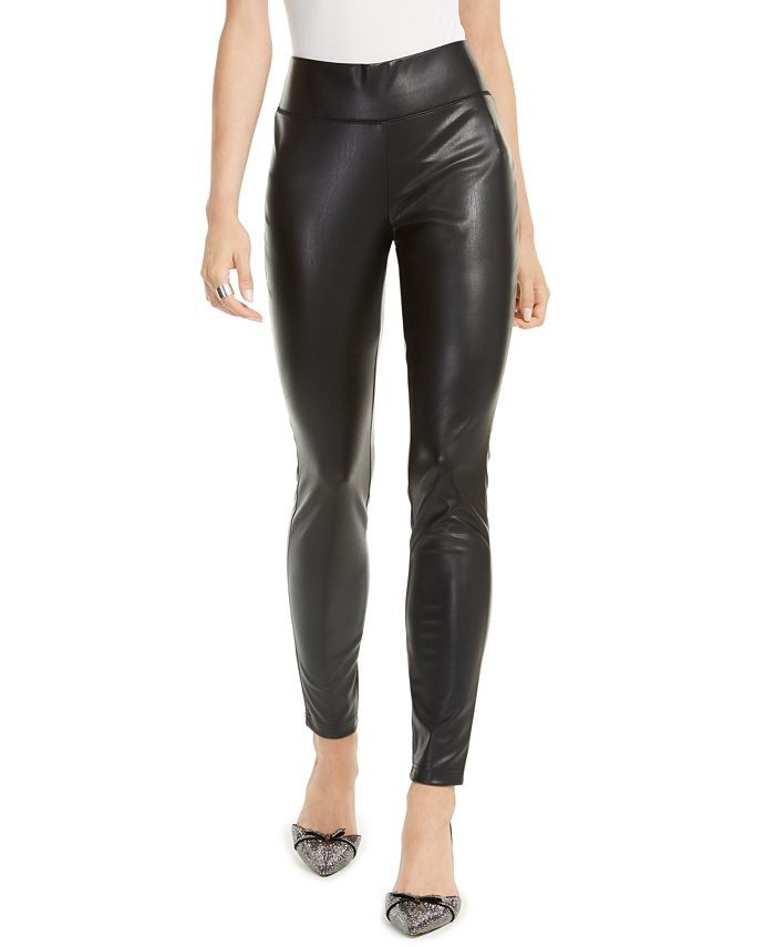INC International Concepts Faux-Leather Leggings, Created for Macy's  & Reviews - Pants & Capris ... | Macys (US)