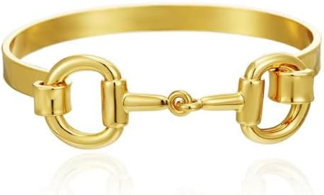 Chunky Gold Bangle Bracelets for Women Hammered Texture Cuff Bangles Wrist Wrap Bangle Bracelet J... | Amazon (US)