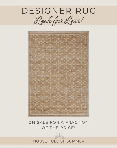 Designer rug loo for less woven rug 

#LTKfindsunder100 #LTKSpringSale #LTKhome