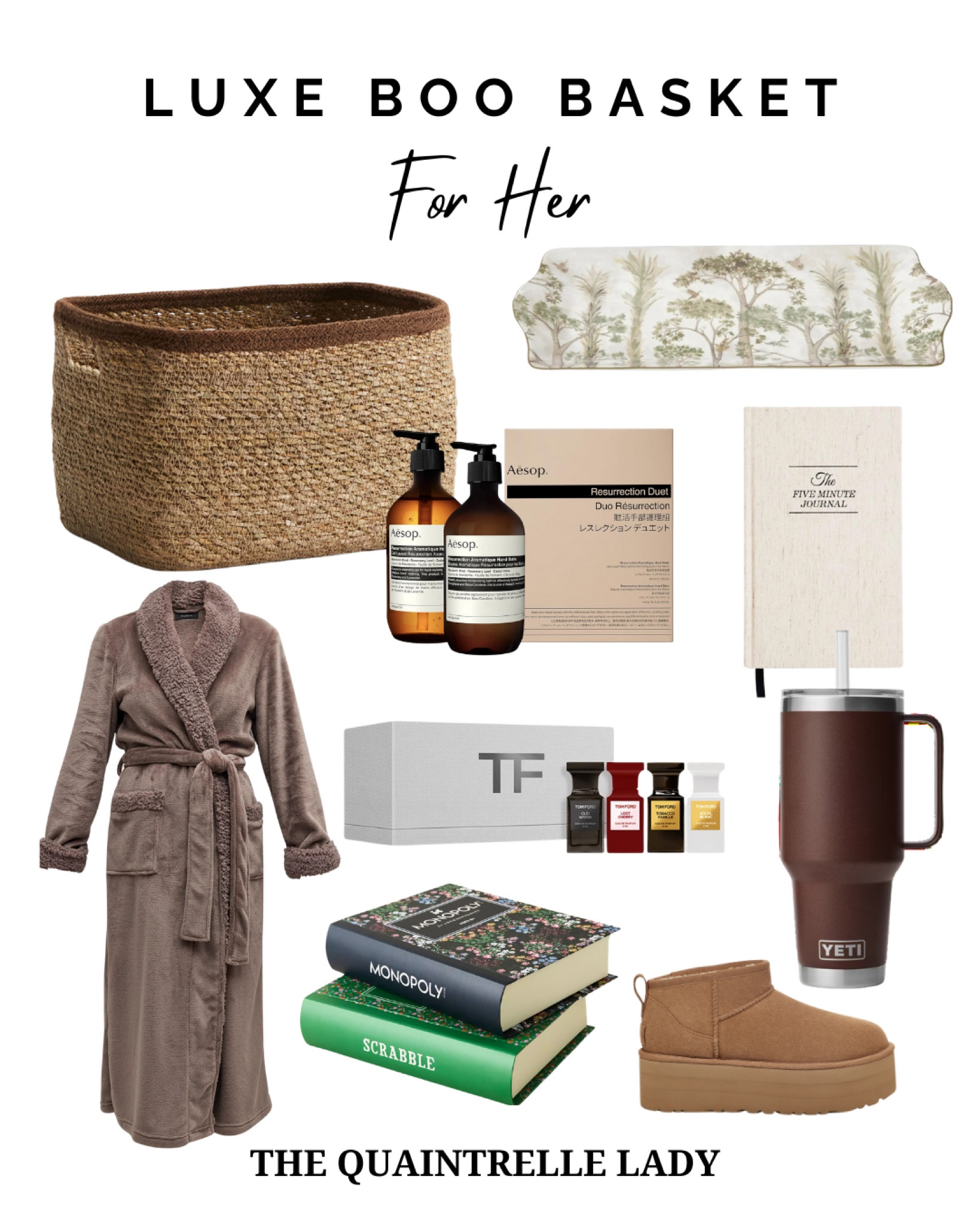 Luxe boo basket for her 🖤 #boobasket #boobasketgiftidea #boobasketgiftguide #holidaygiftideas #holidaygiftguide

#LTKGiftGuide #LTKHoliday #LTKSeasonal