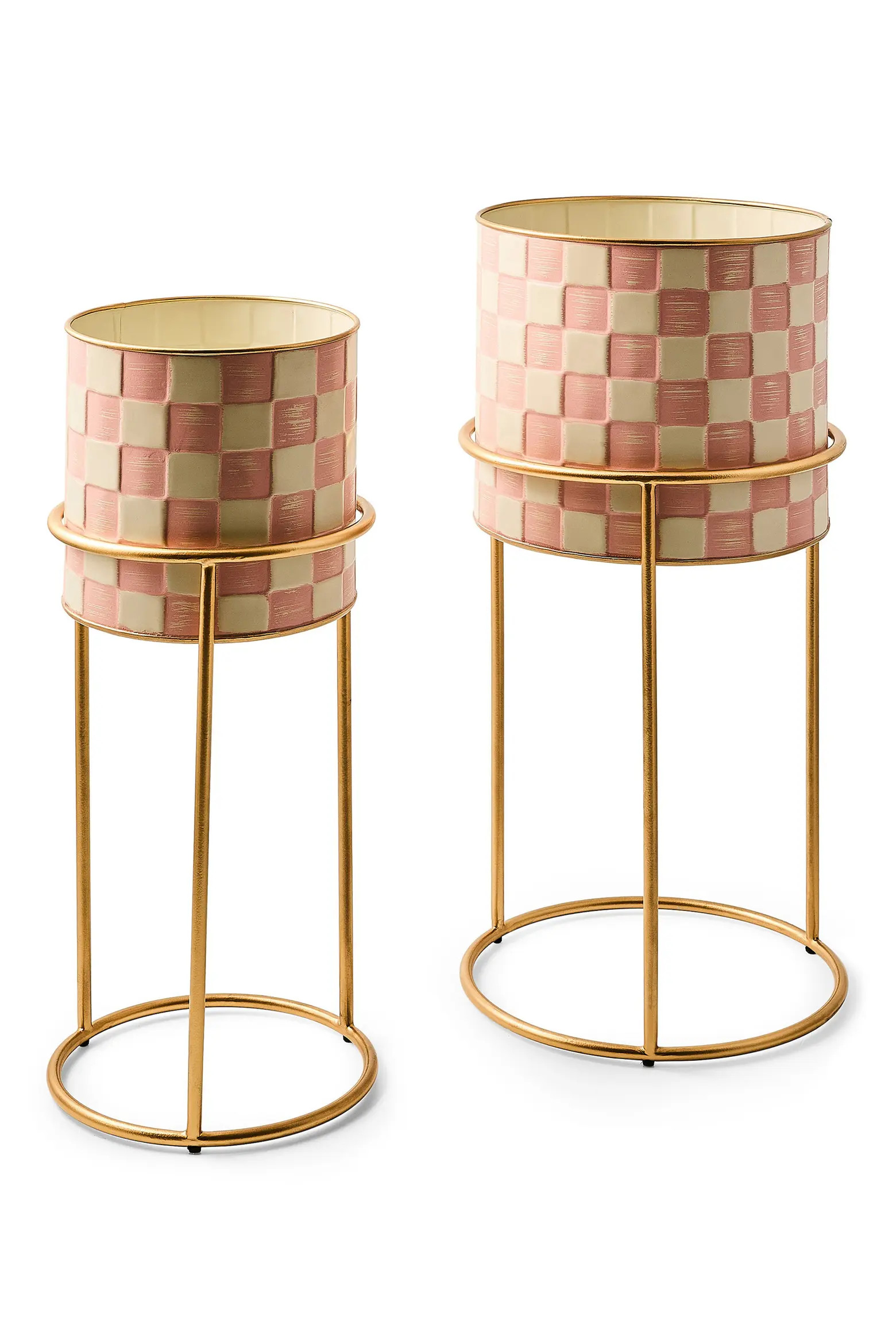 Rosy Check It Out Set of 2 Planters & Stands | Nordstrom | Nordstrom