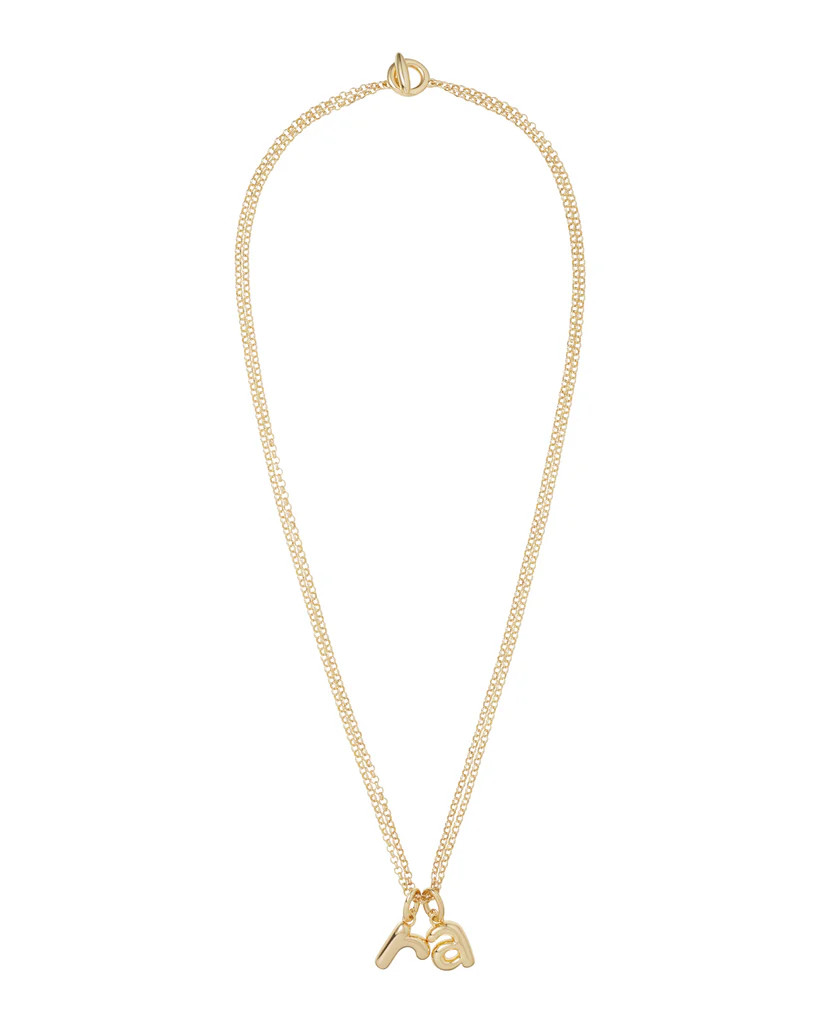 The Puffy Initial Necklace | Roxanne Assoulin