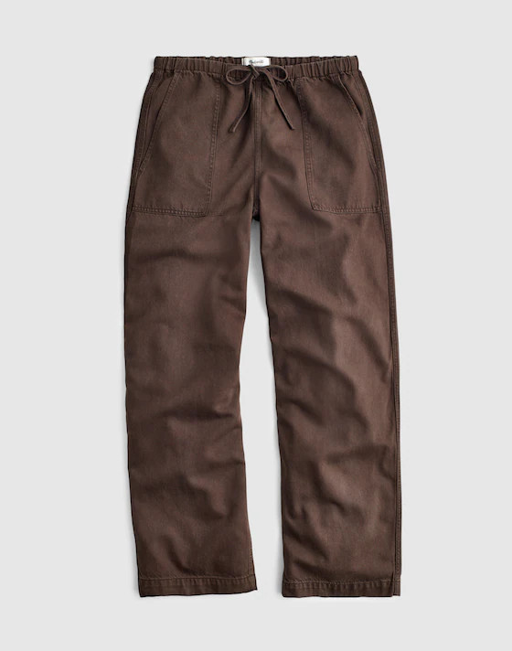 Pull-On Barrel-Leg Utility Pants in Airy Denim | Madewell