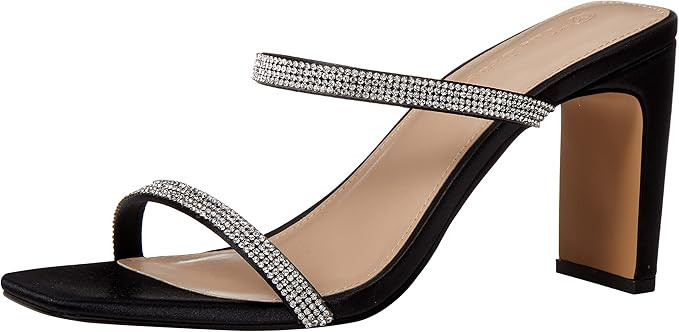 The Drop Women's Avery Square Toe Two Strap High Heeled Sandal | Amazon (US)