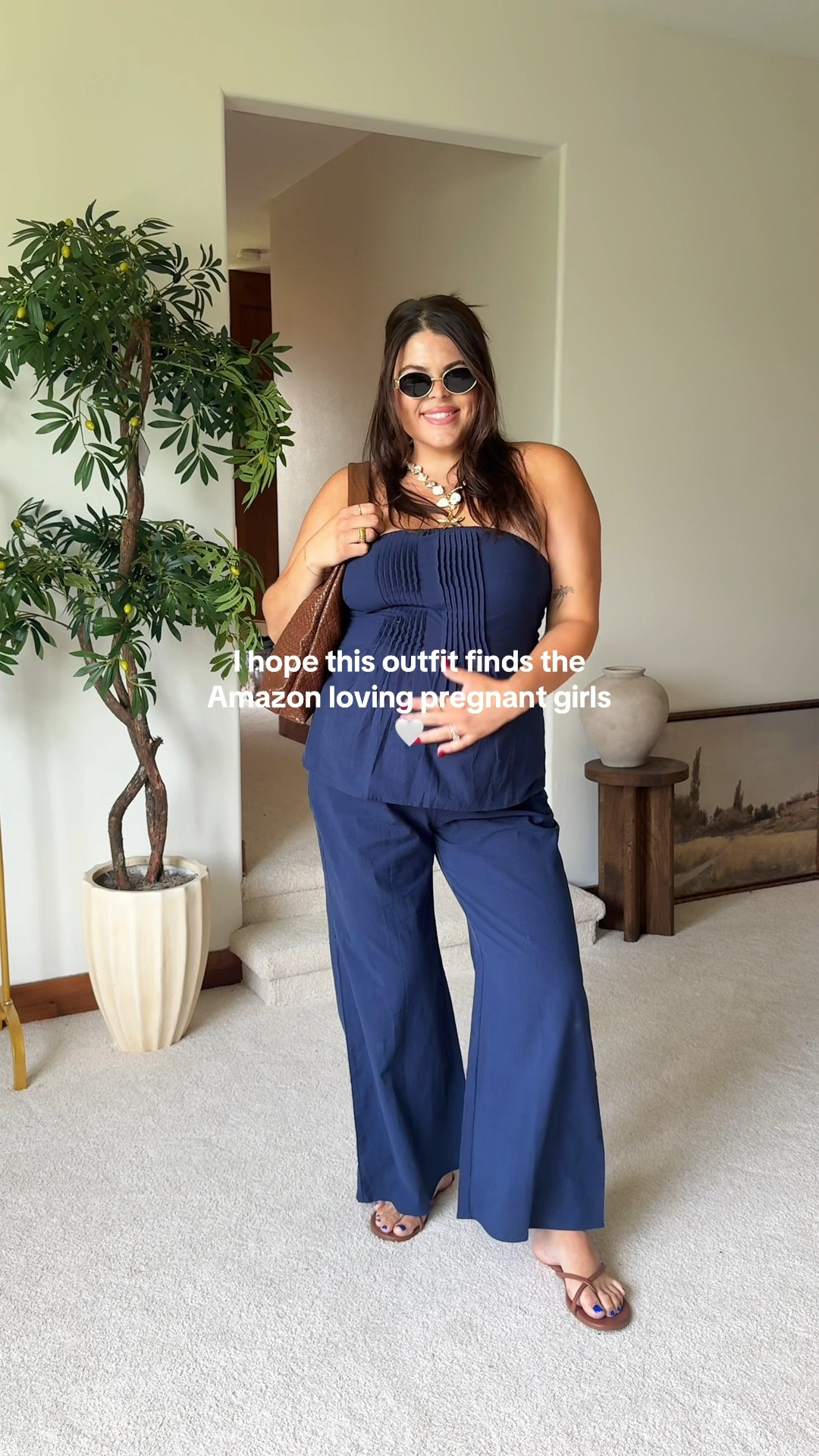 Midsize & maternity outfit of the day from Amazon! Wearing xl

Bump style, summer outfit, fall outfit, Amazon set, free people inspired, pregnancy outfit 