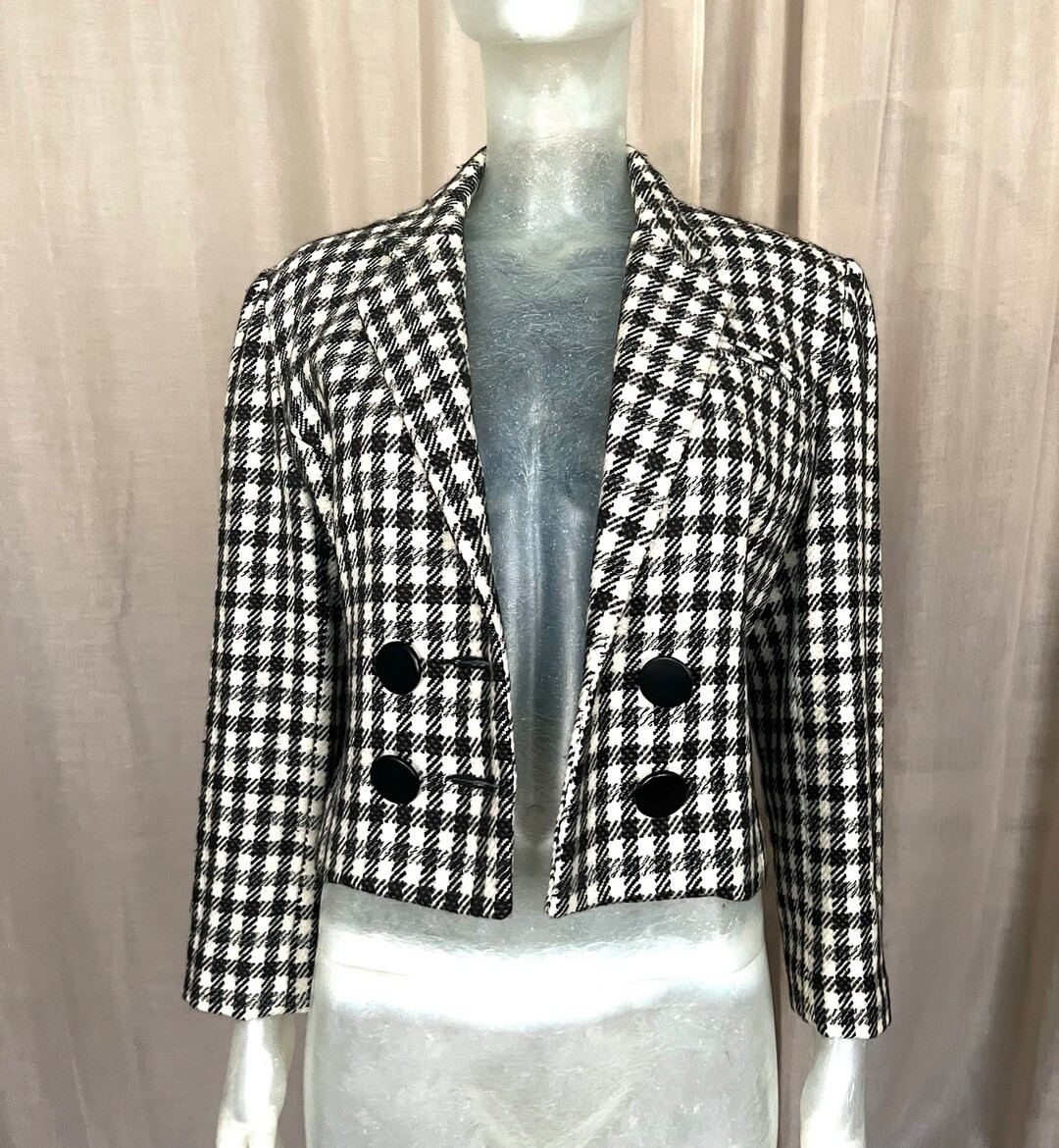 Saint Laurent, Vintage Cropped Blazer - Etsy | Etsy (US)