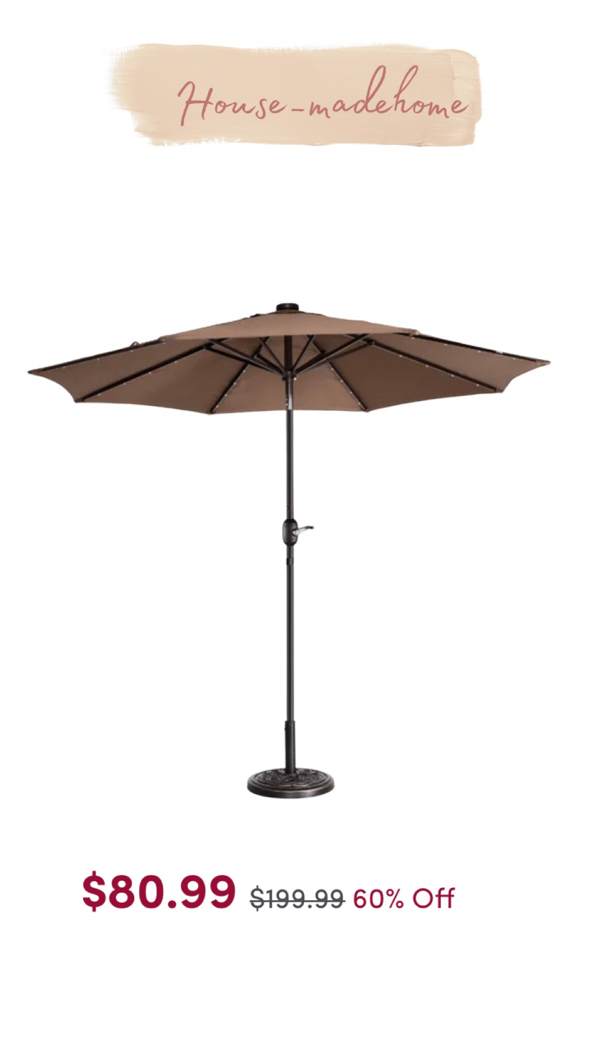 Lighted umbrella on major sale!!! Run!!!

#LTKsalealert #LTKhome #LTKFind