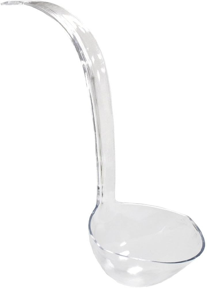 13.5in Clear Plastic Punch Bowl Ladle | Amazon (US)