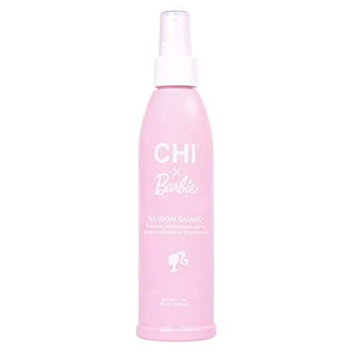 CHI x Barbie 44 Iron Guard Thermal Protection Spray, Nourishing Formula Helps Resist Heat Damage To Hair & Tame Frizz, Barbie Inspired Design, 8 Oz | Amazon (US)
