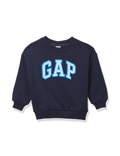 GAP boys Oversized Crewneck Sweatshirt Tapestry Navy 2YRS | Amazon (US)