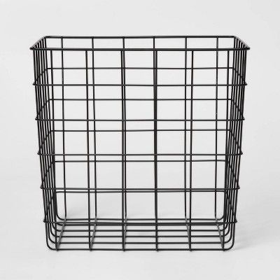 Decorative Baskets Steel Square Black - Room Essentials™ | Target
