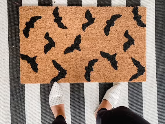 Read the full title
    Bat Doormat / Welcome Mat/ Bat Halloween Decor/ Funny Door Mat / Witch We... | Etsy (US)