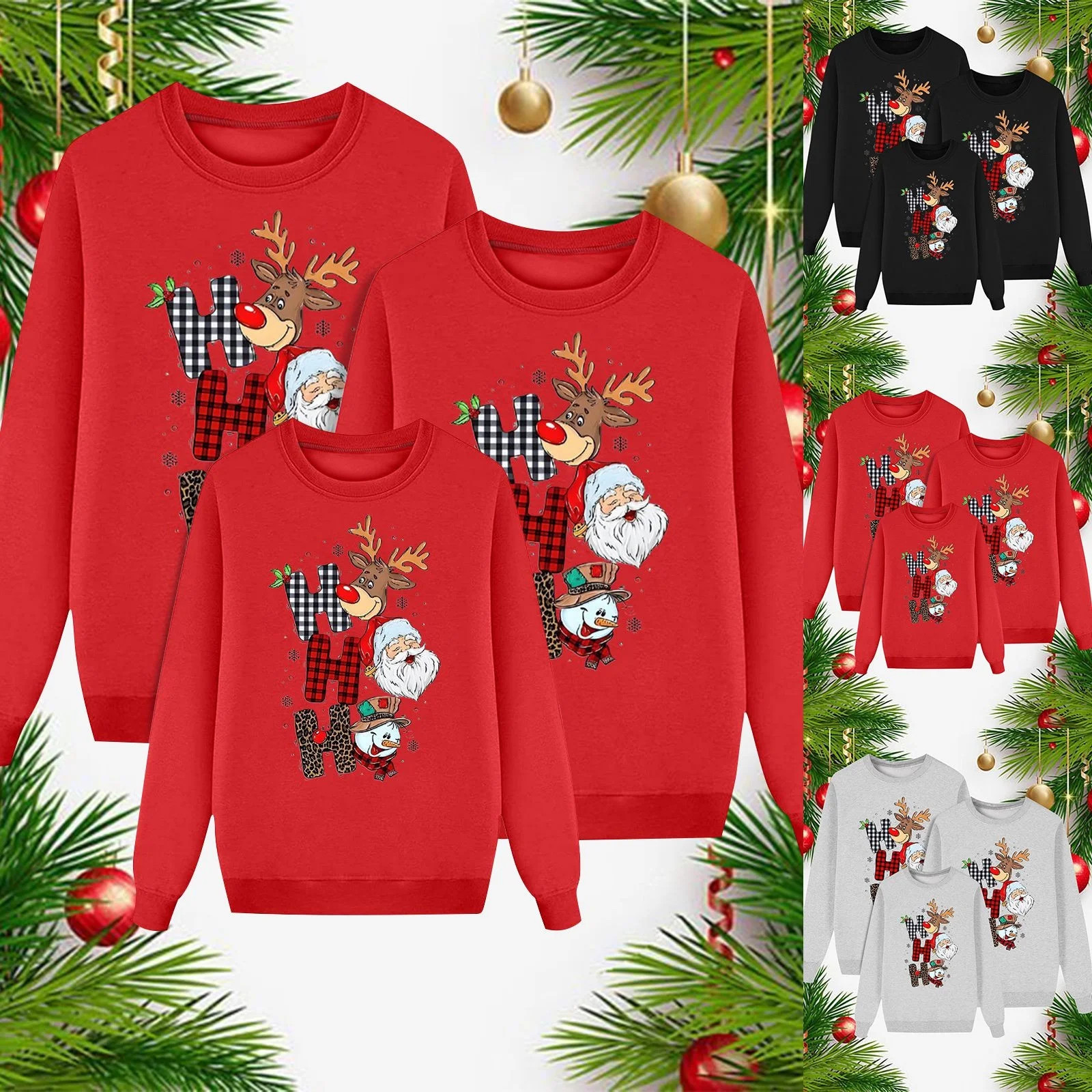 SUYIDA Christmas Sweaters for Women Men Kids Family Matching Christmas Sweater Funny Xmas Holiday... | Walmart (US)
