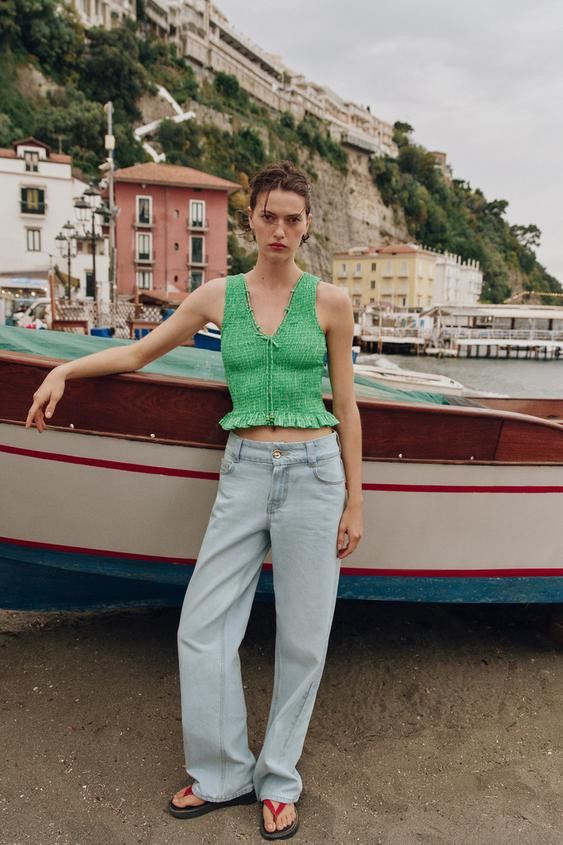 Z1975 HIGH WAIST WIDE WAIST STRAIGHT JEANS | Zara US