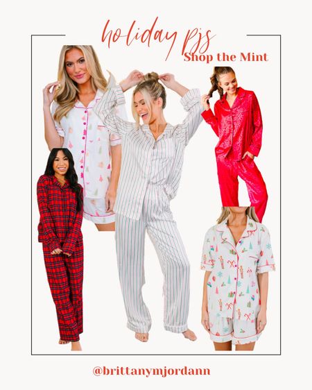 Holiday pajamas. Christmas pajamas. 

#LTKHoliday #LTKstyletip #LTKSeasonal