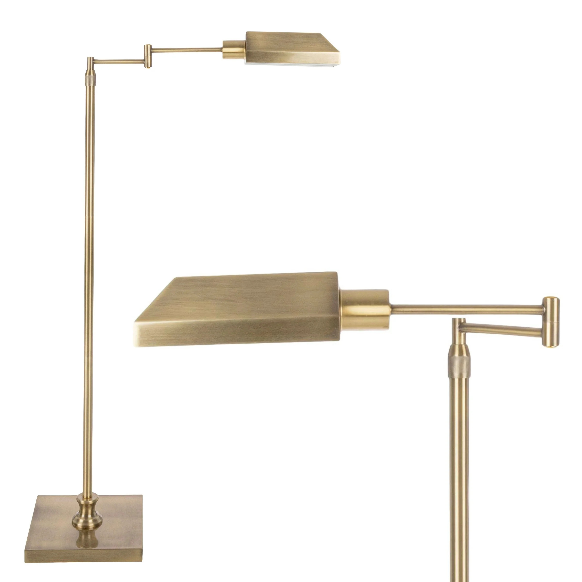 Floor Lamp for Bedroom, Home Office, or Living Room Decor - Tall Lamp with Adjustable Heights, 360 Degree Swing Arm, and Stable Base - Pharmacy Task L | Wayfair North America