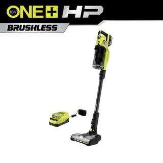 RYOBI ONE+ HP 18V Brushless Cordless Pet Stick Vacuum Cleaner Kit with 4.0 Ah HIGH PERFORMANCE Ba... | The Home Depot