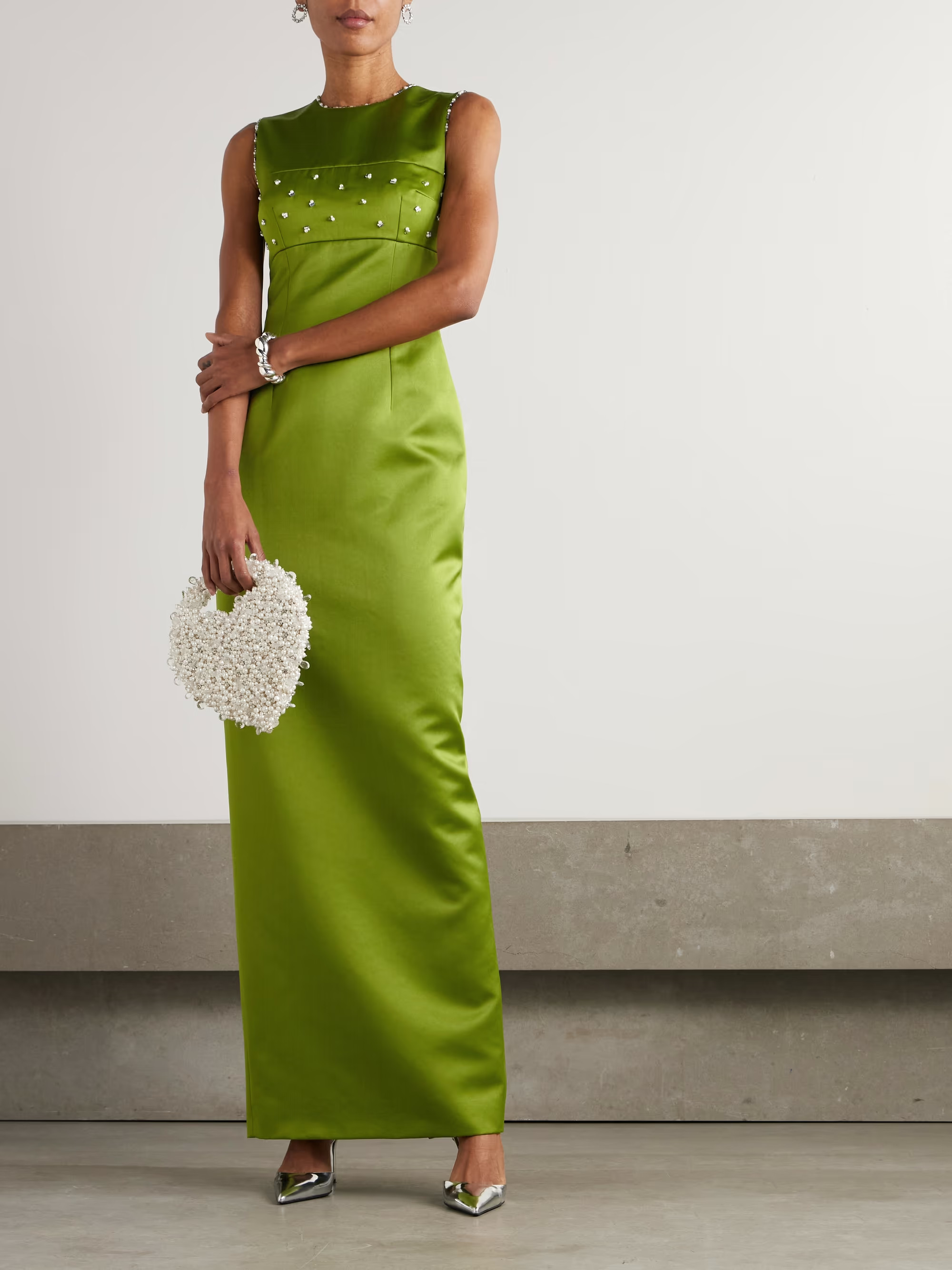 Amadine embellished recycled-satin gown | NET-A-PORTER (US)