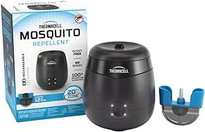 Thermacell Patio Shield Mosquito Repellent E-Series Rechargeable Repeller; 20’ Mosquito Protect... | Amazon (US)