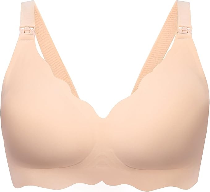 Angelhood Nursing Bras for Breastfeeding Ultra Comfort Seamless Maternity Bra Wireless Pregnancy ... | Amazon (US)