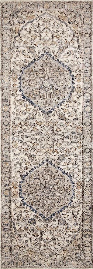 Loloi II Teagan Area Rug, 2'-8" x 7'-6", Natural/LT. Grey | Amazon (US)