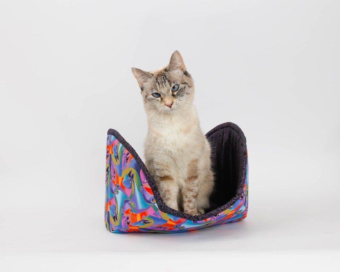 Jumbo Cat Canoe Bed for Big Cats Horses Fabric - Etsy | Etsy (US)