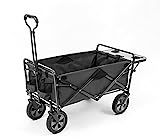 Mac Sports Collapsible Outdoor Utility Wagon with Folding Table and Drink Holders, Gray | Amazon (US)